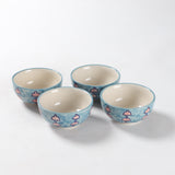 Handpainted Ceramic Portion of Bowls - Set of 4