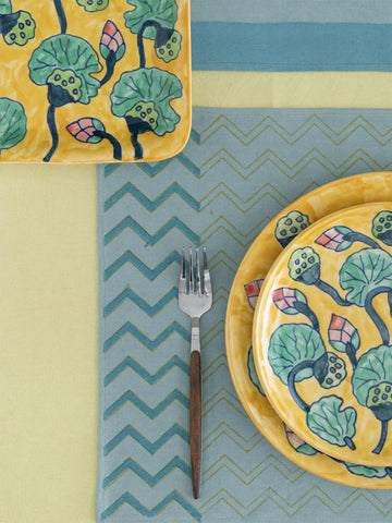 Water Lily 6-Piece Ceramic Dinner Set - Eyaas