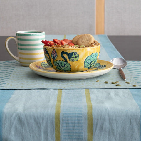Waterlily Ceramic Breakfast Plate - Set of 2 - Eyaas