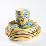 Handpainted Ceramic Dinner Set - 12 Pcs