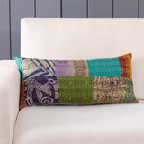 PatchWork Kantha Cushion Cover - 11X22