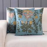 Handpainted Kalamkari Cushion Cover - 18x18