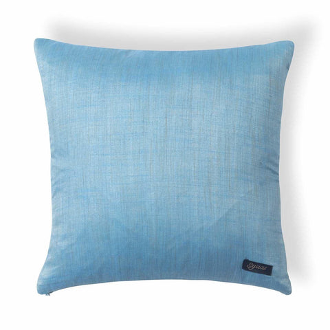 Kalamkari Cushion Cover, Blue, Floral Bells - Eyaas