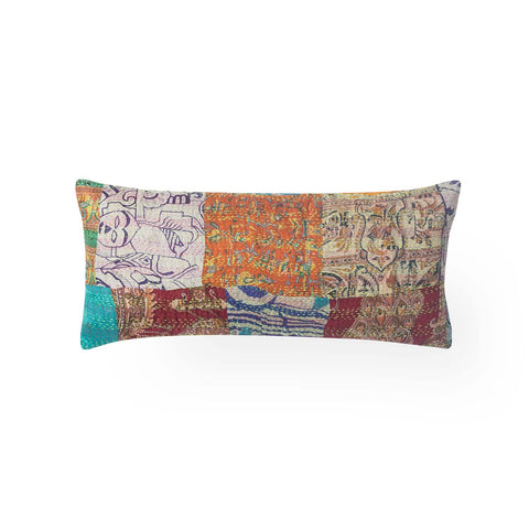 PatchWork Kantha Cushion Cover - 11X22