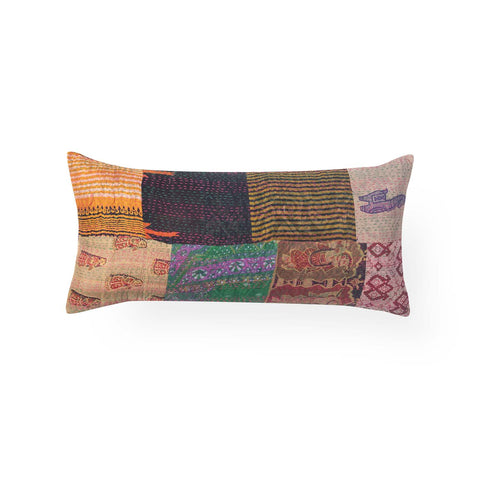 PatchWork Kantha Cushion Cover - 11X22