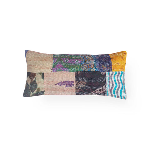 PatchWork Kantha Cushion Cover - 11X22