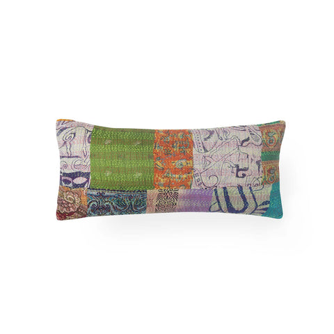 PatchWork Kantha Cushion Cover - 11X22