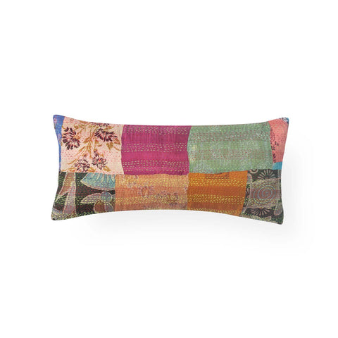 PatchWork Kantha Cushion Cover - 11X22
