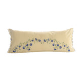 Hand Embroidered Lumbar Pillow -Set of 2 - 34x14