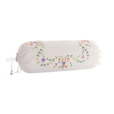 Hand Embroidered Bolster Cover - 30x10 SINGLE PC