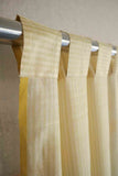 Handwoven Chanderi Stripe Curtain - 9ft / 108"