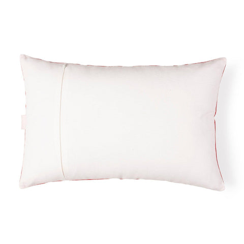 Christmas Cushion Cover with Embroidery, 12x18, Red - Eyaas