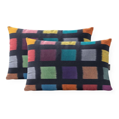 Handwoven Ikat Cushion Covers Set of 2 – 12x18 - Eyaas