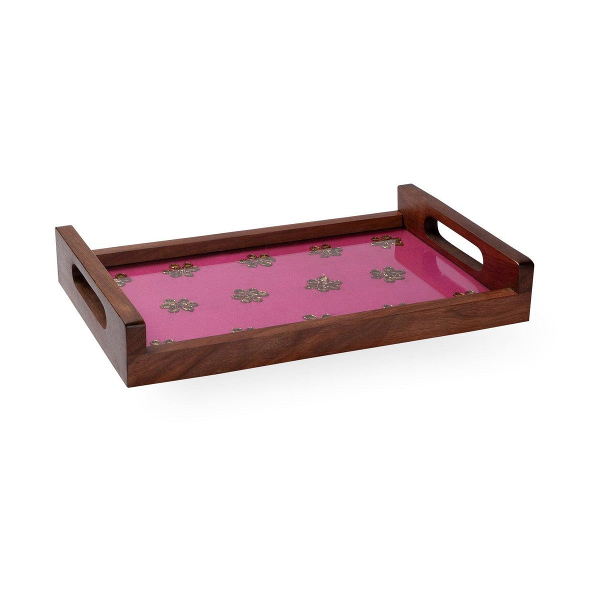 Seesham & Gota-Patti Tray - 11.5x7.5 - Eyaas