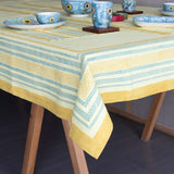 Hand Block Printed Cotton Table Cloth - 58x90