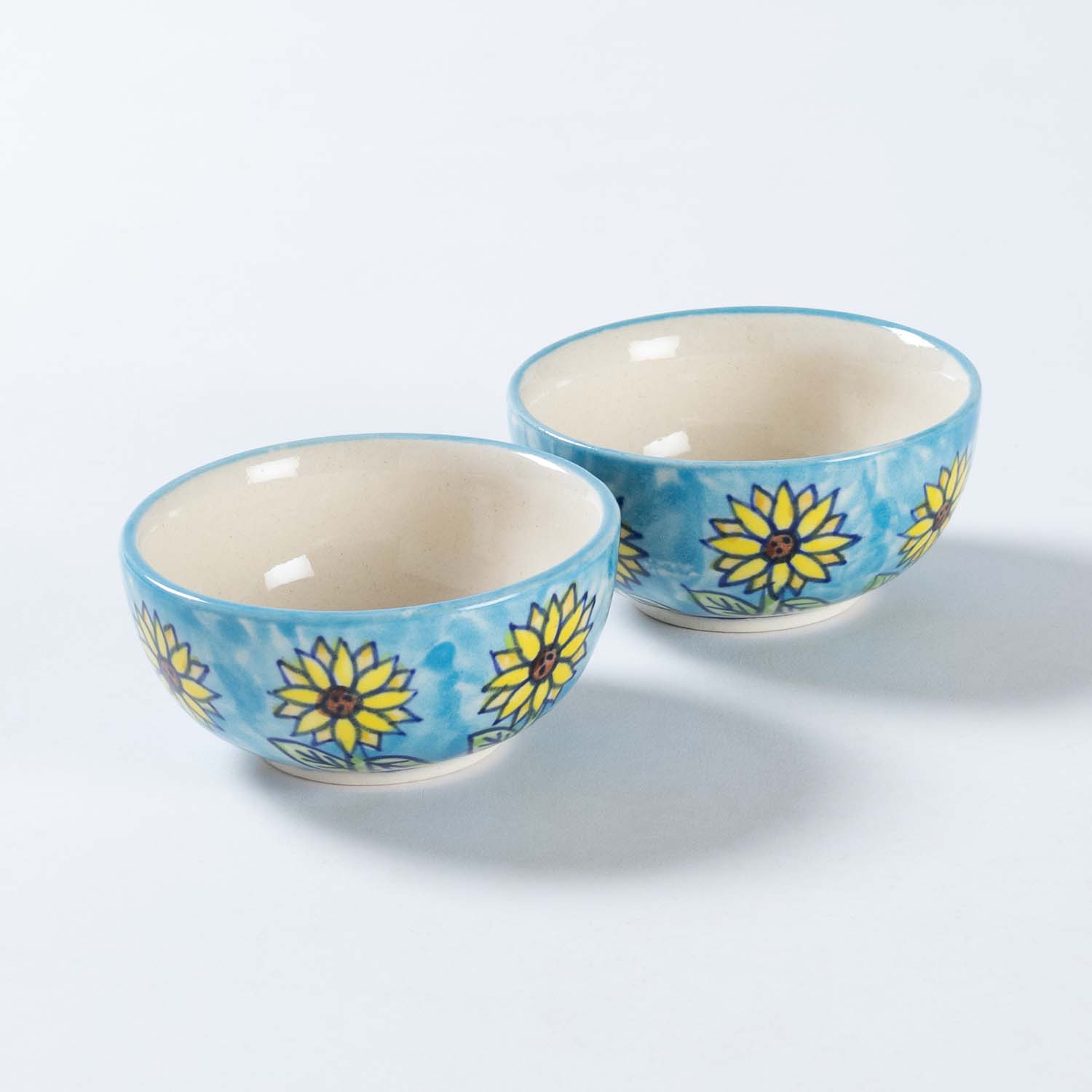Handpainted Ceramic Dinner Set - 4 Pcs