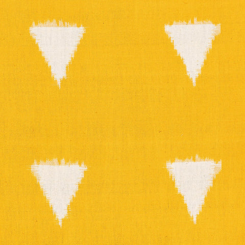 Upholstery Fabric Golden Yellow - Handloom Ikat 20x20 - Eyaas