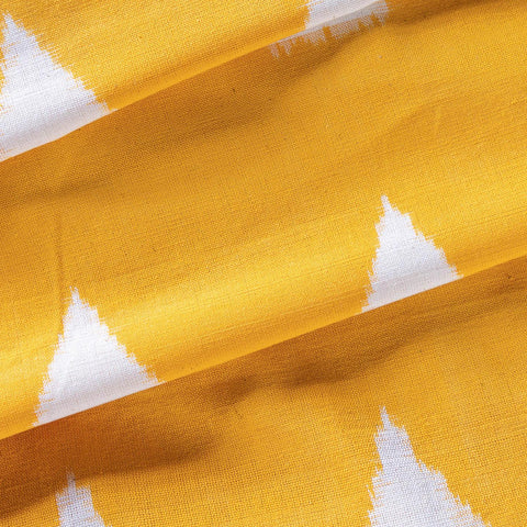 Upholstery Fabric Golden Yellow - Handloom Ikat 20x20 - Eyaas