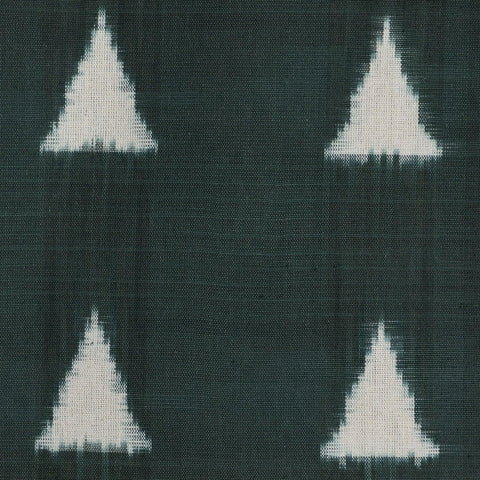 Upholstery Fabric Bottle Green - Ikat 20x20 - Eyaas