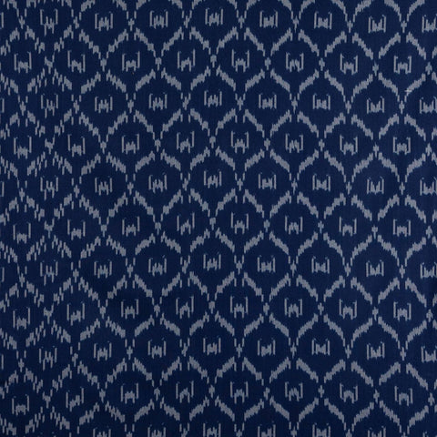 Upholstery Fabric Diamond Navy Blue & White - Ikat 20x20 - Eyaas