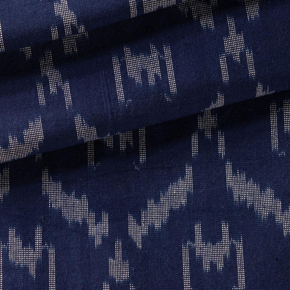 Upholstery Fabric Diamond Navy Blue & White - Ikat 20x20 - Eyaas