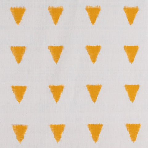Upholstery Fabric White & Yellow - Handloom Ikat 20x20 - Eyaas