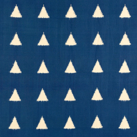 Upholstery Fabric Triangle Blue & White - Ikat 20x20 - Eyaas