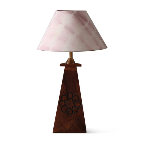 Onion-Coloured Tie & Dye Cotton Lampshade, 6x10 - Eyaas
