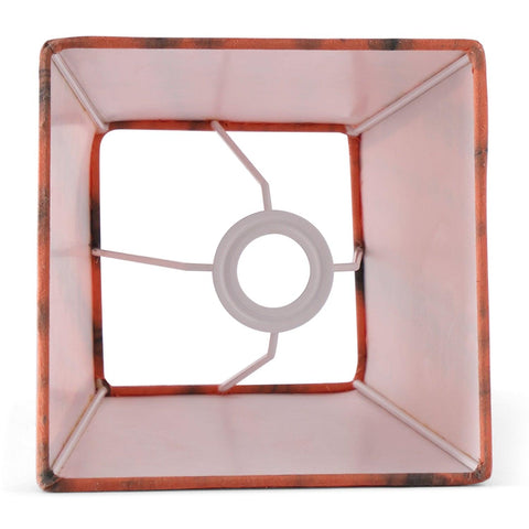 Rust Orange Tie & Dye Cotton Lampshade, 7x7 - Eyaas