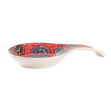 Hand Painted Ceramic Spoon Rests - 9x5.5