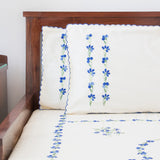 Hand Embroidered Bed Cover - 90x108