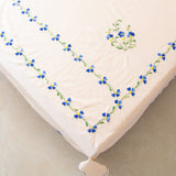 Hand Embroidered Bed Cover - 90x108