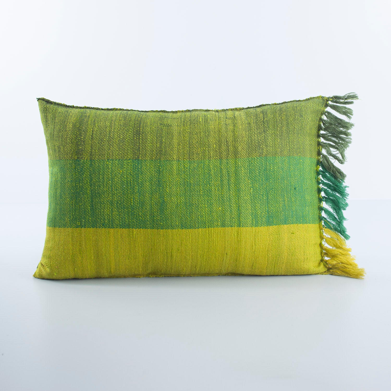 Woollen Cushions - 12x18 Green - Eyaas