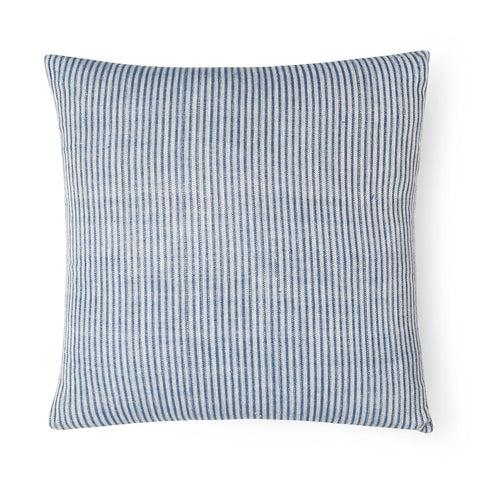 Back view of the handwoven cotton cushion cover with concealed closure